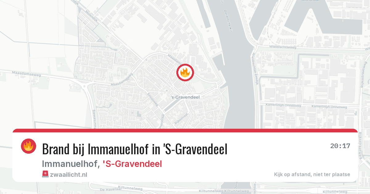 Brand bij Immanuelhof in 'S-Gravendeel — 9 jun 2026