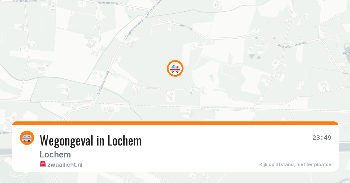 Wegongeval in Lochem — 8 aug 2026