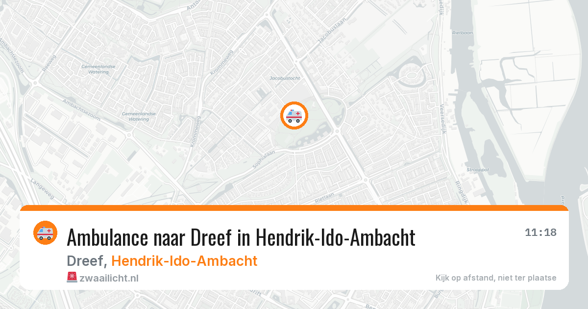 Ambulance naar Dreef in Hendrik-Ido-Ambacht — 19 jan 2026