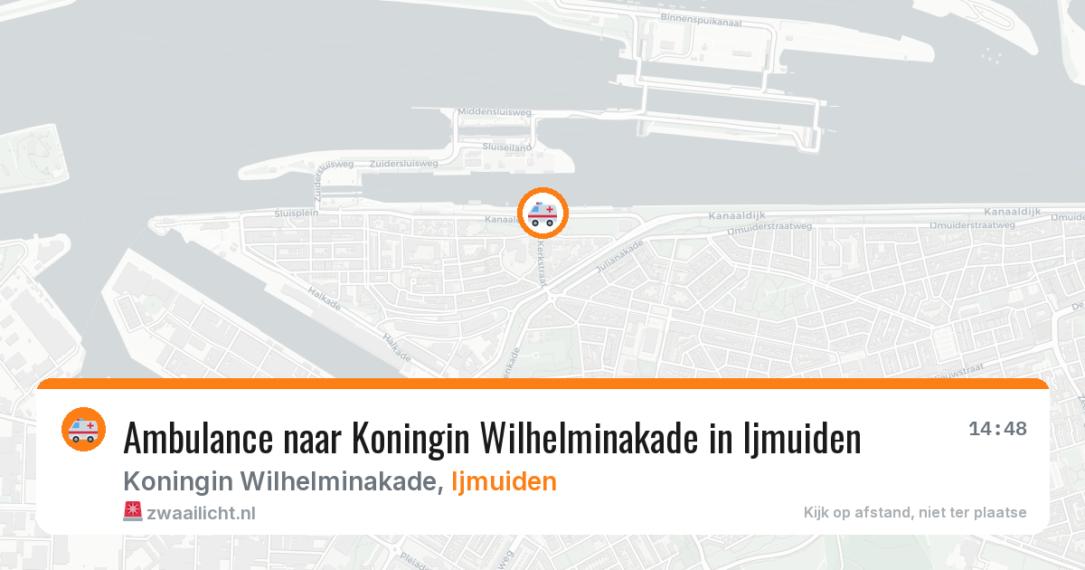 Ambulance naar Koningin Wilhelminakade in Ijmuiden — 2 apr 2026
