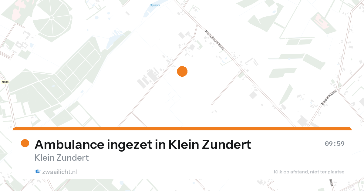 Ambulance ingezet in Klein Zundert — 28 aug 2026