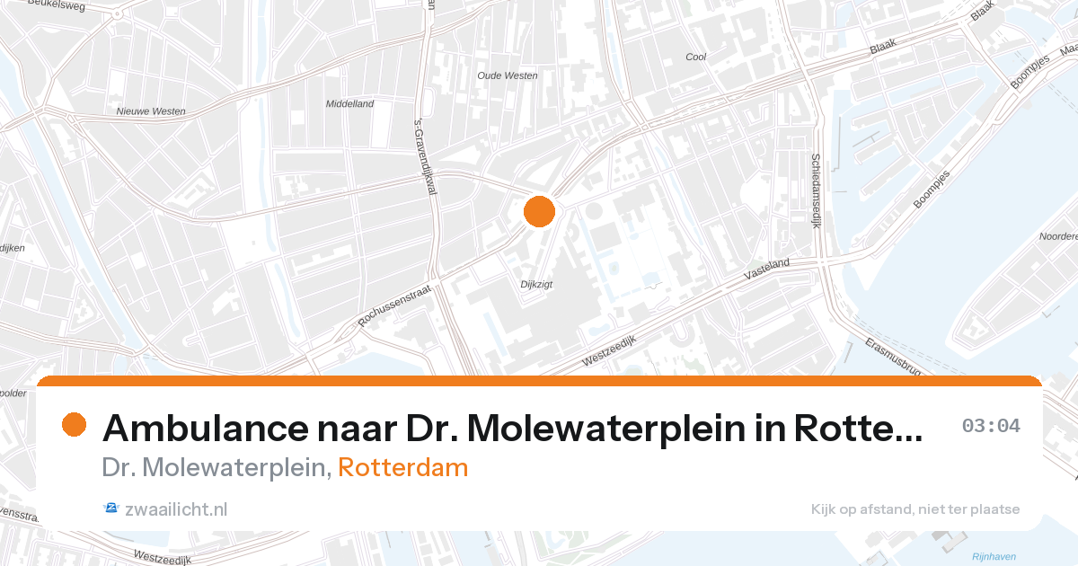 Ambulance naar Dr. Molewaterplein in Rotterdam — 11 jun 2026