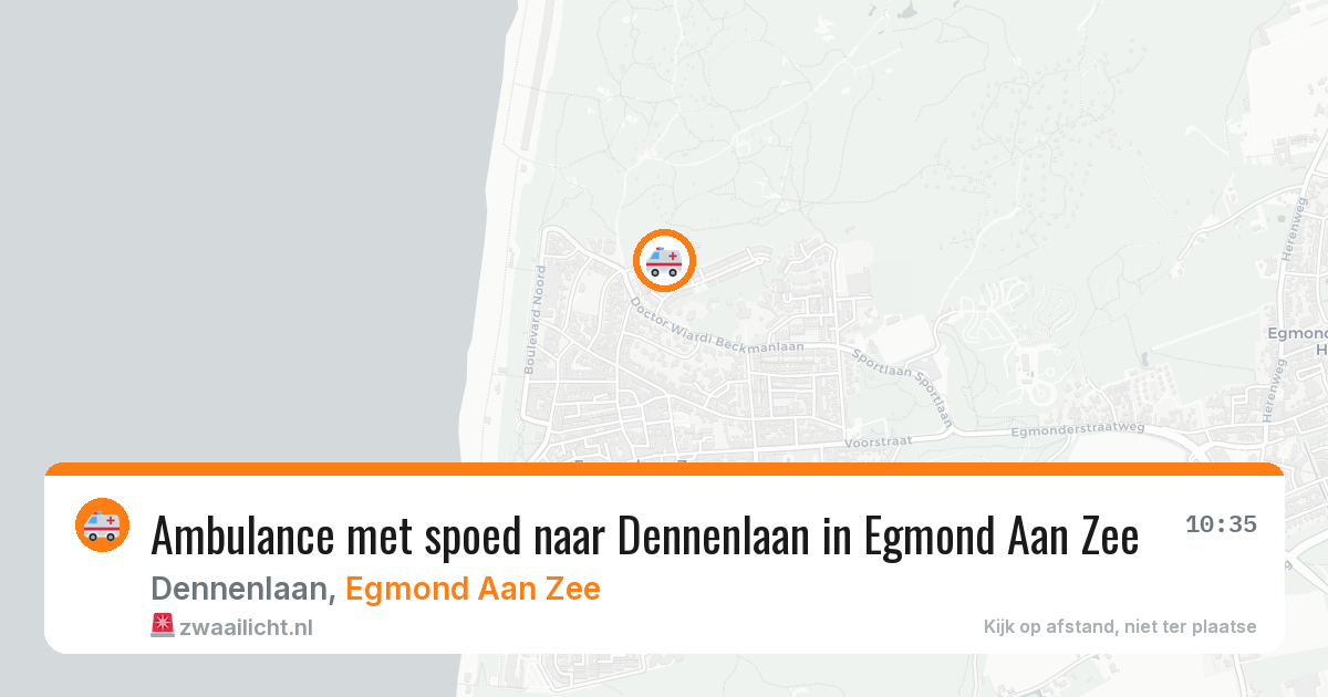 Ambulance met spoed naar Dennenlaan in Egmond Aan Zee — 23 jan 2026