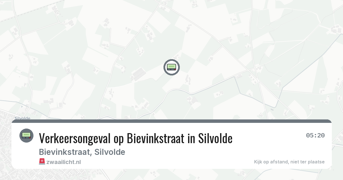 Verkeersongeval op Bievinkstraat in Silvolde — 23 apr 2026