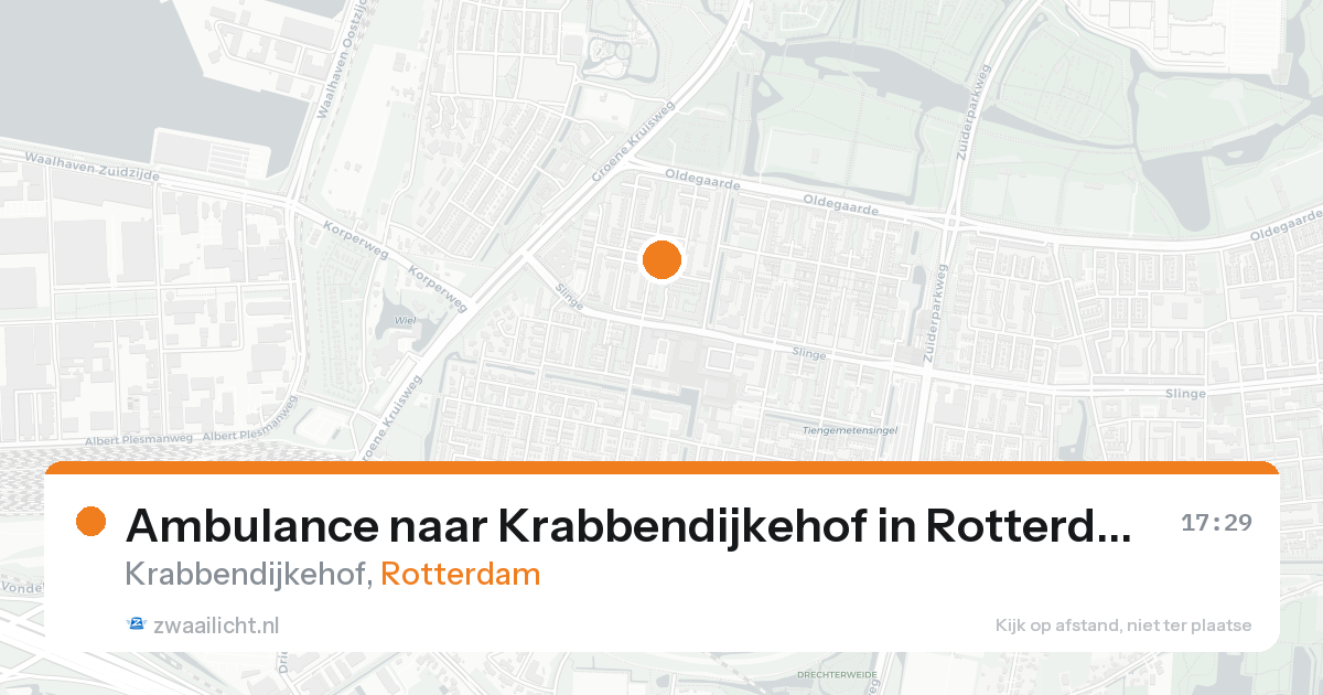 Ambulance naar Krabbendijkehof in Rotterdam — 5 jun 2026