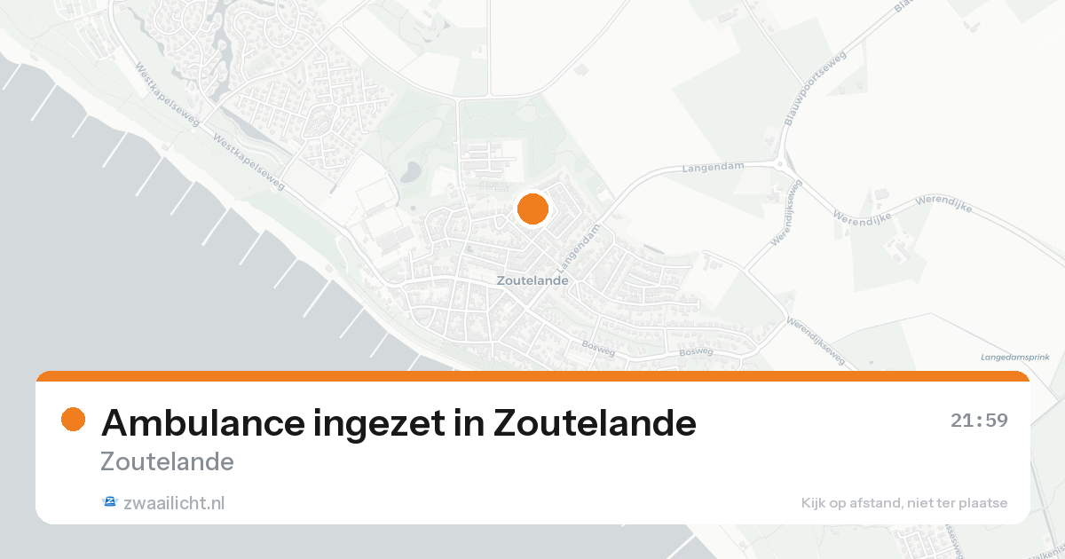 Ambulance ingezet in Zoutelande — 7 feb 2026