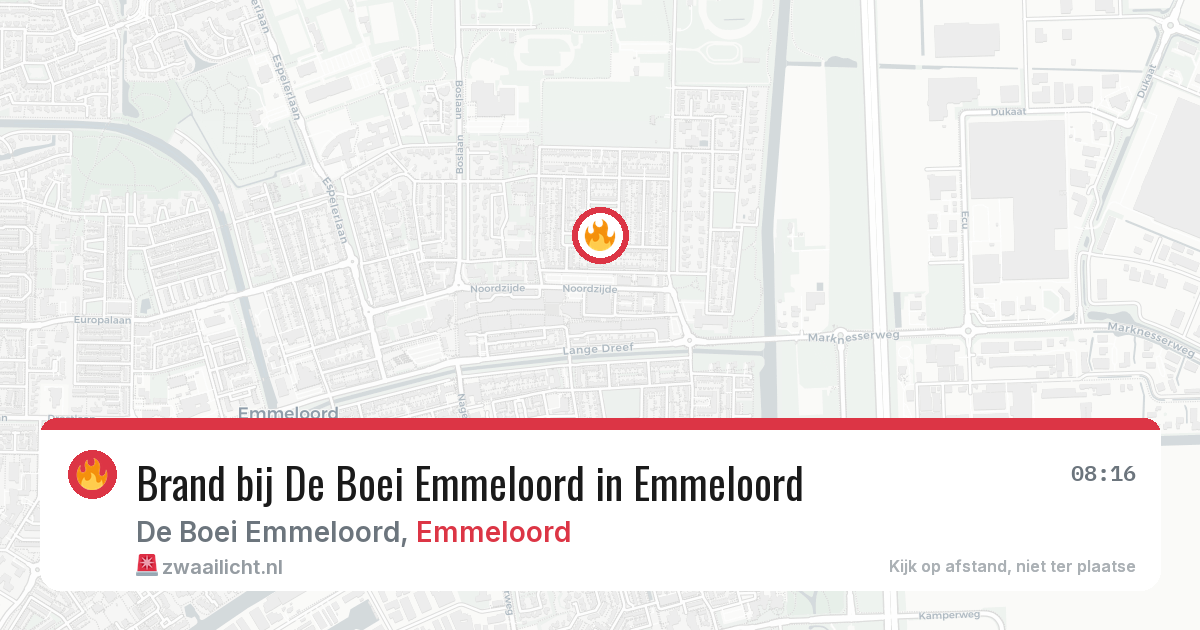 Brand bij De Boei Emmeloord in Emmeloord — 23 jul 2026