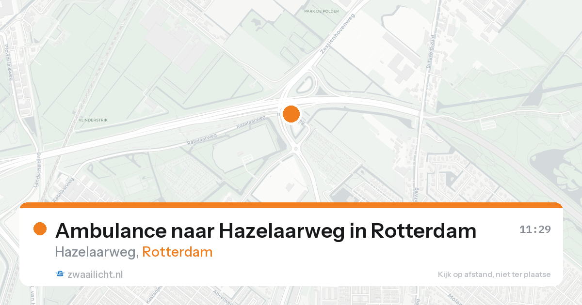 Ambulance naar Hazelaarweg in Rotterdam — 7 feb 2026