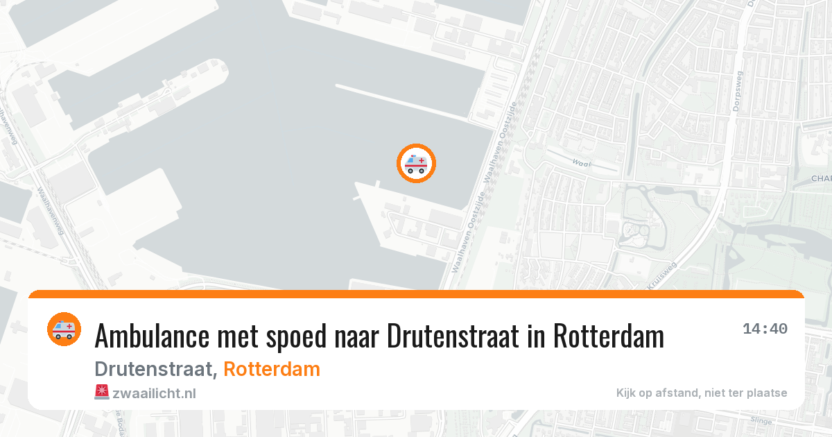 Ambulance met spoed naar Drutenstraat in Rotterdam — 26 mei 2026