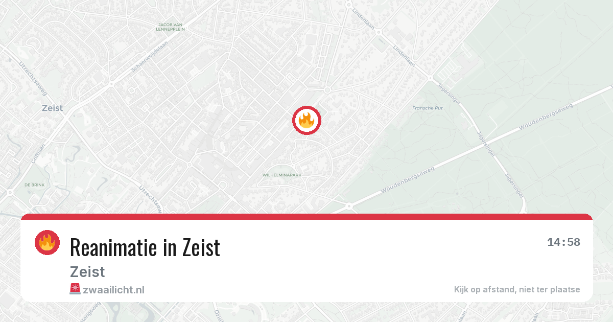 Reanimatie in Zeist — 20 jun 2026