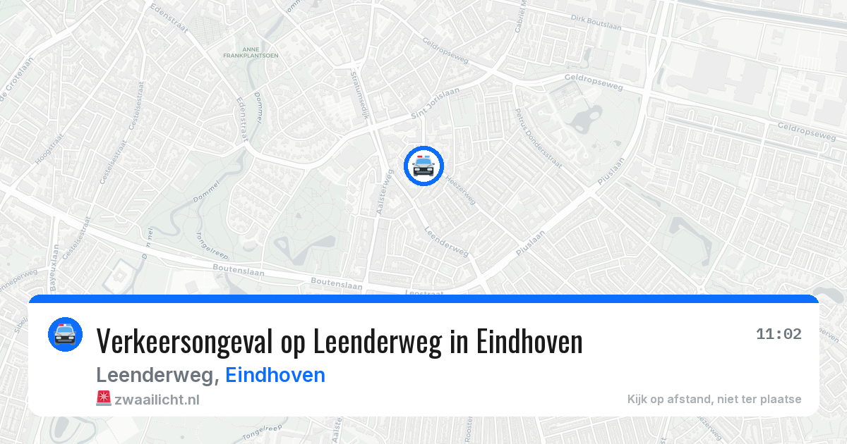 Verkeersongeval op Leenderweg in Eindhoven — 22 mei 2026