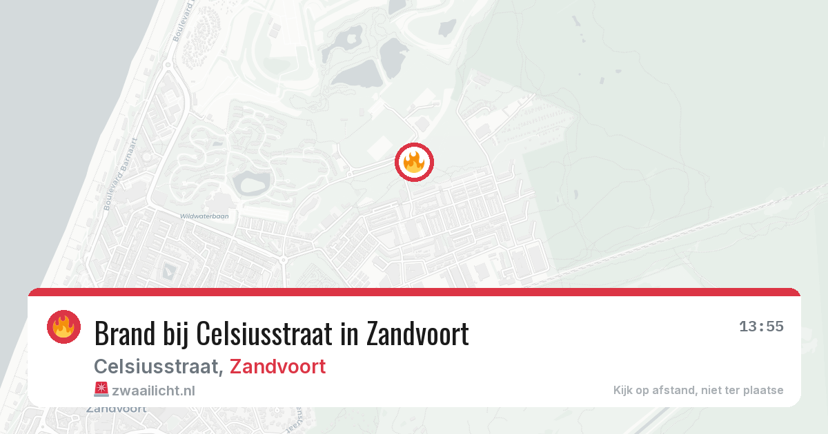 Brand bij Celsiusstraat in Zandvoort — 23 mei 2026
