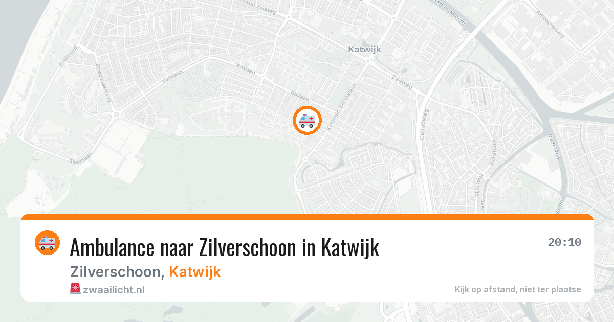 Ambulance naar Zilverschoon in Katwijk — 29 jun 2026