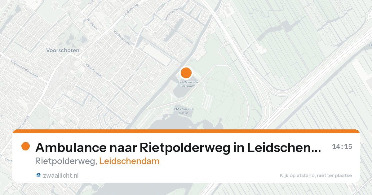 Ambulance naar Rietpolderweg in Leidschendam — 16 aug 2026
