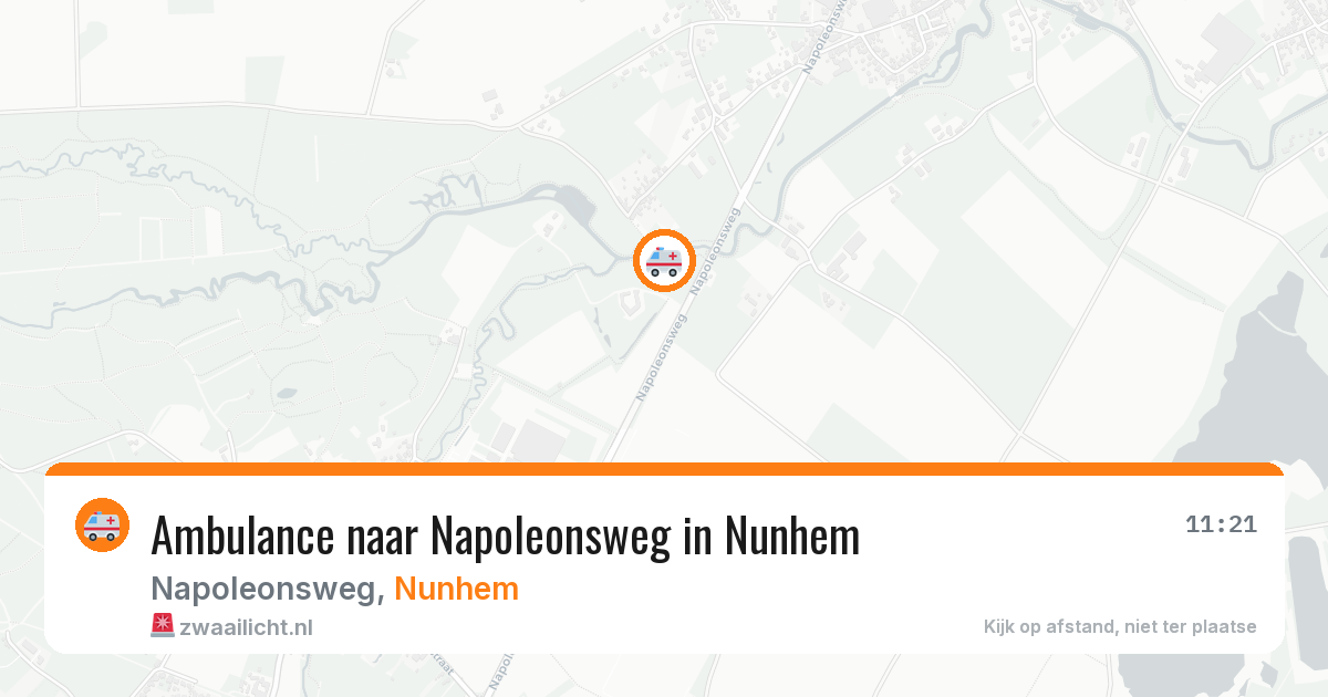 Ambulance naar Napoleonsweg in Nunhem — 10 mrt 2026