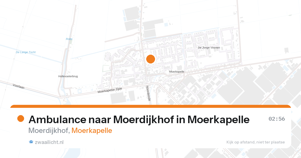 Ambulance naar Moerdijkhof in Moerkapelle — 28 aug 2026