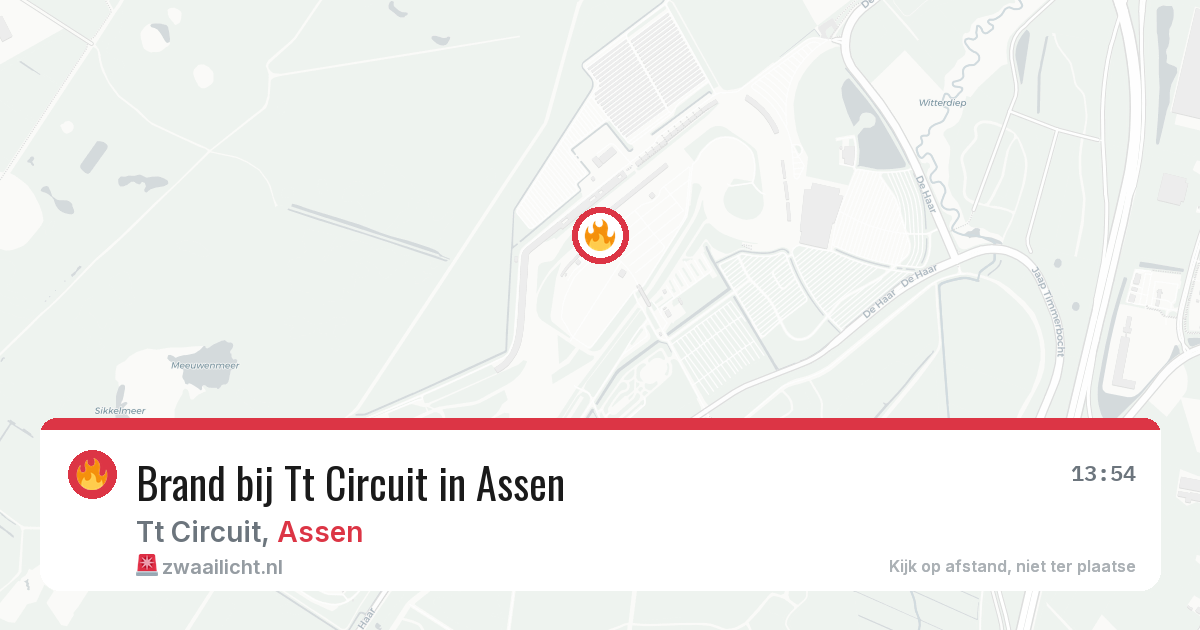 Brand bij Tt Circuit in Assen — 28 jun 2026