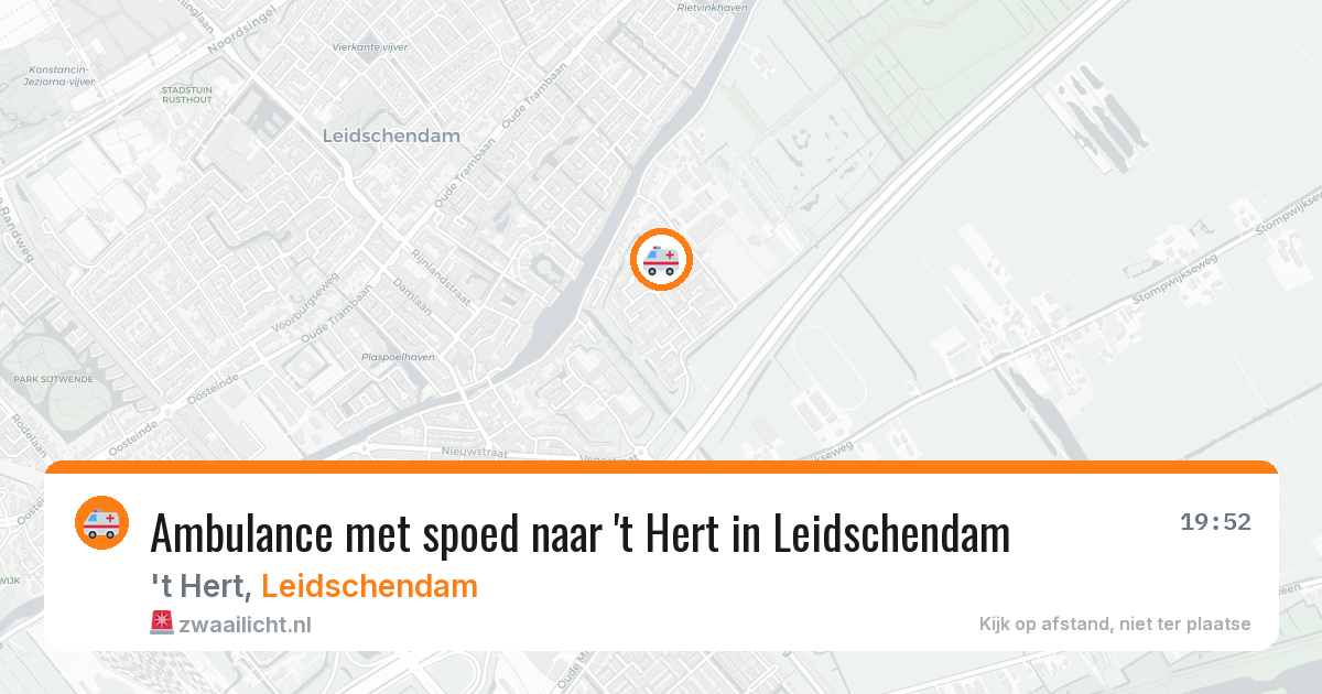 Ambulance met spoed naar 't Hert in Leidschendam — 11 apr 2026