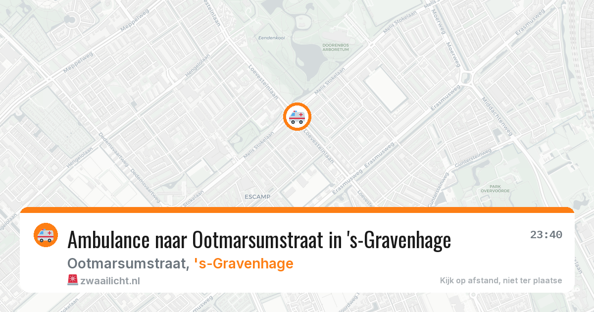 Ambulance naar Ootmarsumstraat in 's-Gravenhage — 28 jun 2026