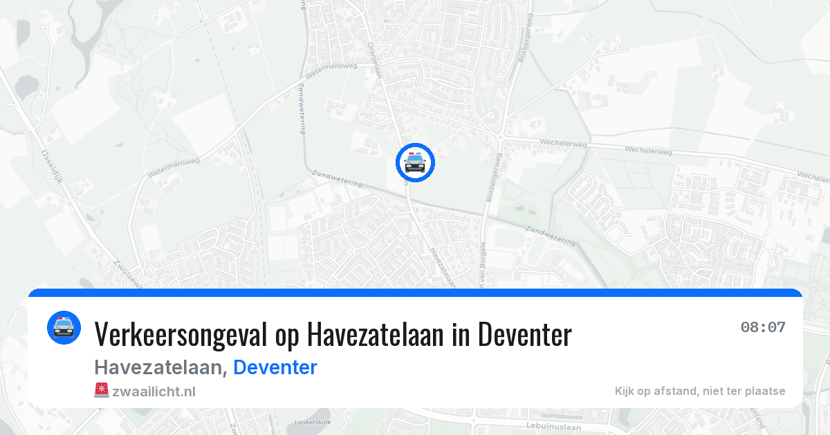 Verkeersongeval op Havezatelaan in Deventer — 23 apr 2026