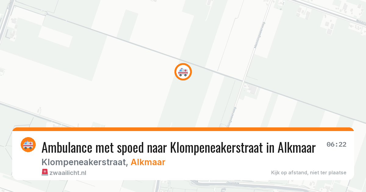 Ambulance met spoed naar Klompeneakerstraat in Alkmaar — 23 jun 2026