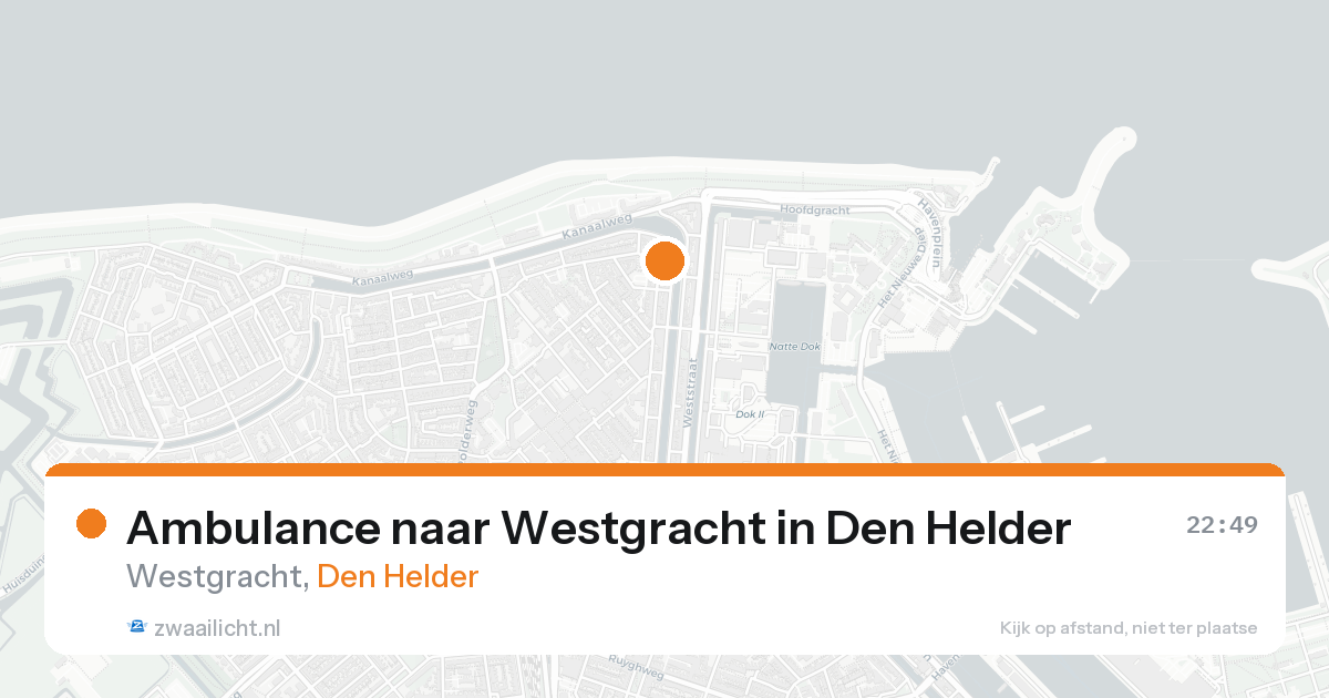 Ambulance naar Westgracht in Den Helder — 5 jun 2026