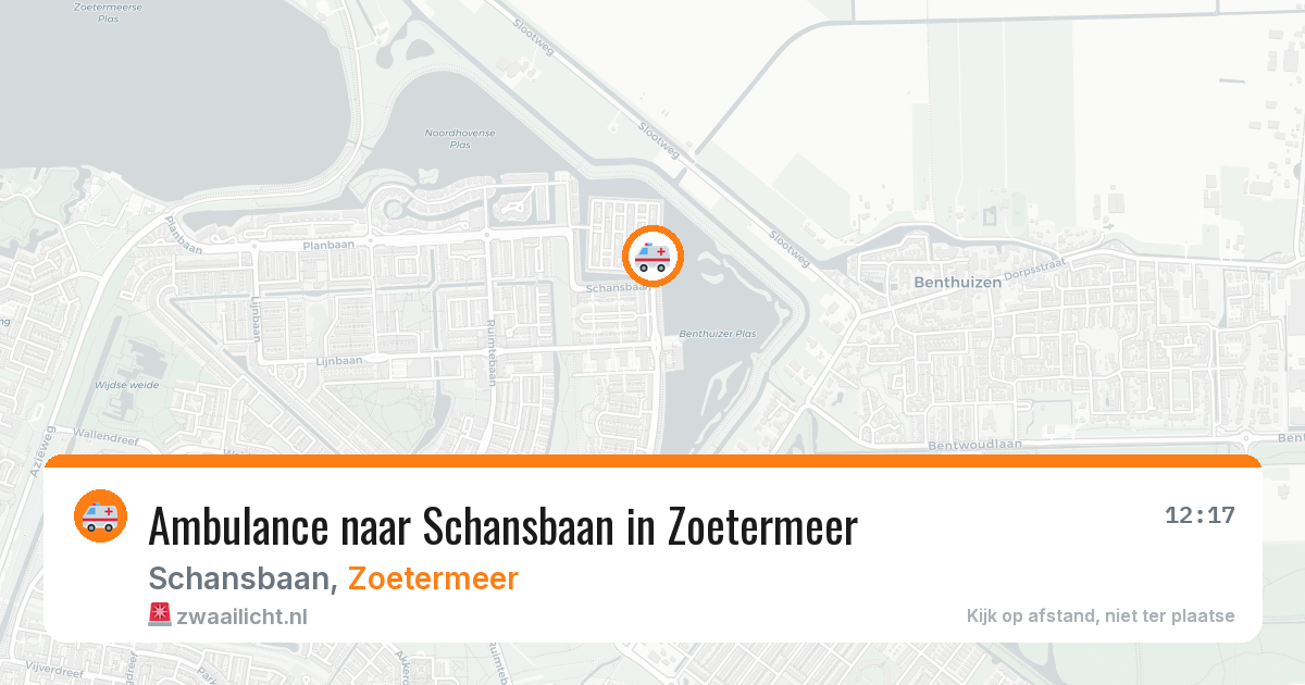 Ambulance naar Schansbaan in Zoetermeer — 23 jun 2026