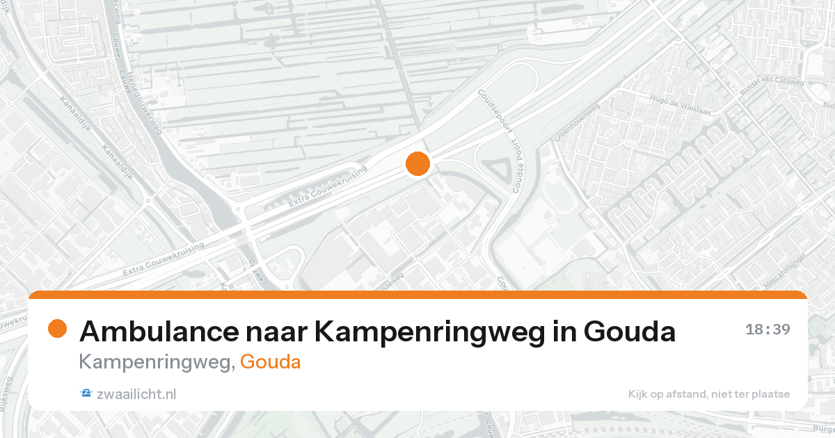Ambulance naar Kampenringweg in Gouda — 21 aug 2026