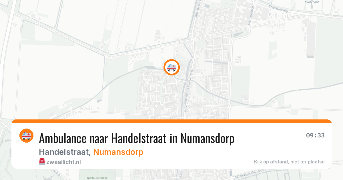Ambulance naar Handelstraat in Numansdorp — 4 aug 2026