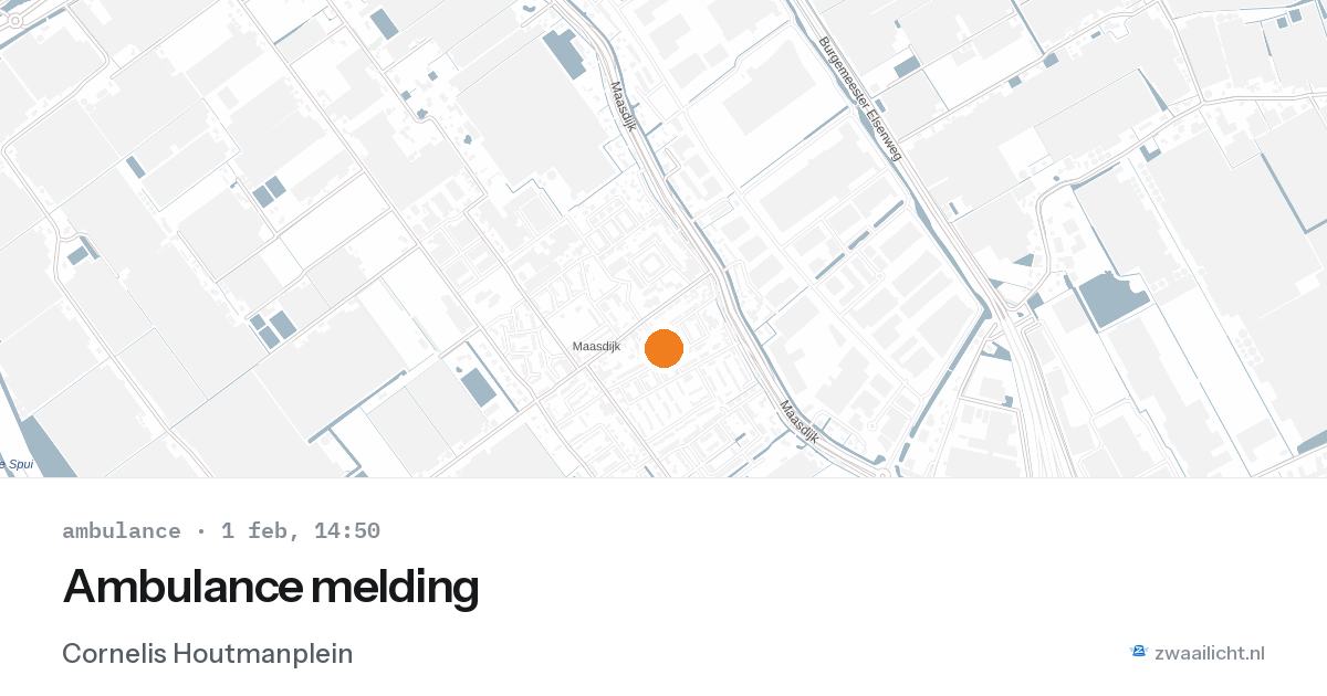 Ambulance melding — 1 feb 2026