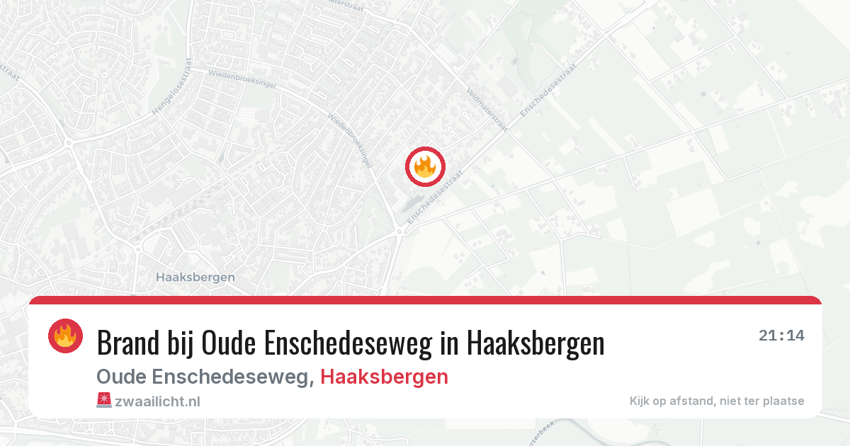 Brand bij Oude Enschedeseweg in Haaksbergen — 21 feb 2026