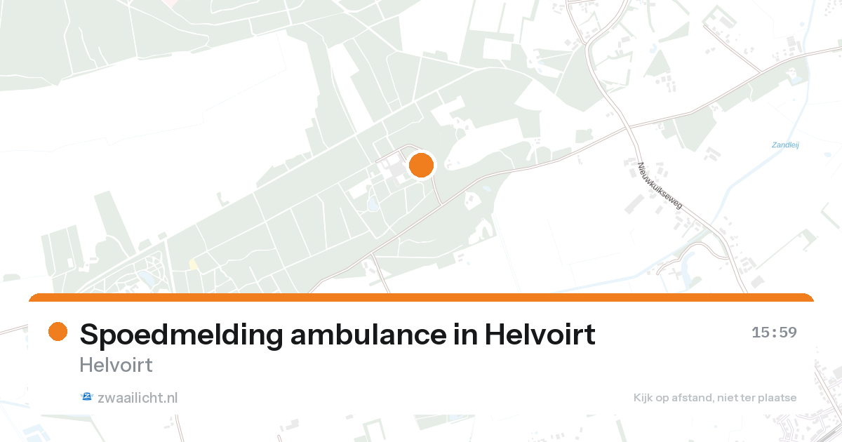 Spoedmelding ambulance in Helvoirt — 18 aug 2026