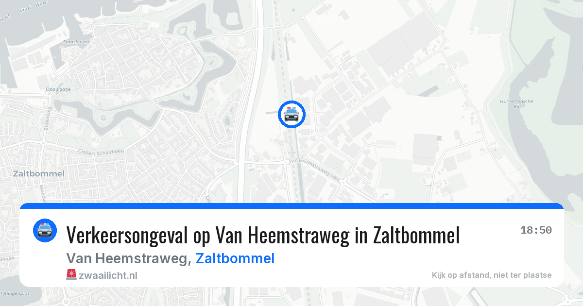 Verkeersongeval op Van Heemstraweg in Zaltbommel — 12 jun 2026
