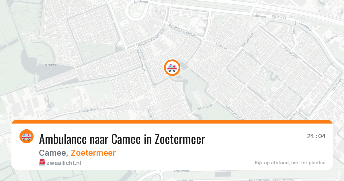 Ambulance naar Camee in Zoetermeer — 14 aug 2026