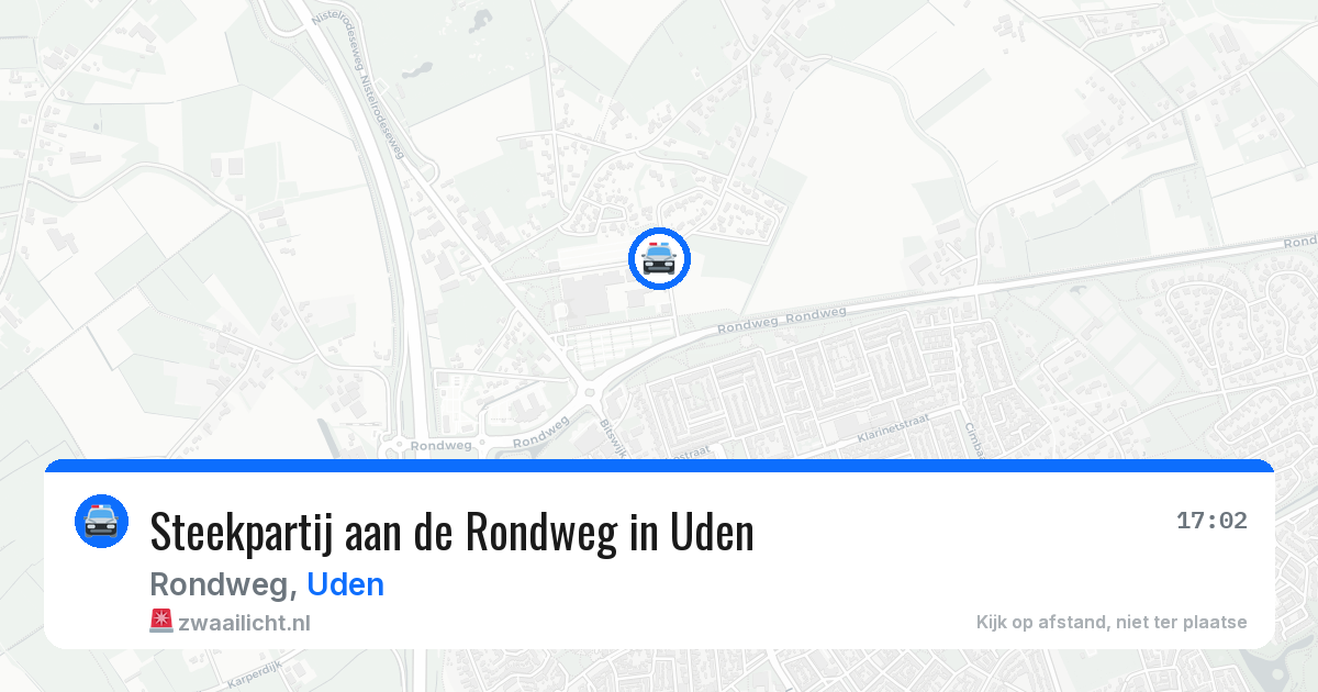 Steekpartij aan de Rondweg in Uden — 26 mrt 2026