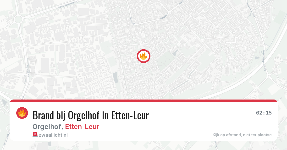 Brand bij Orgelhof in Etten-Leur — 30 jun 2026