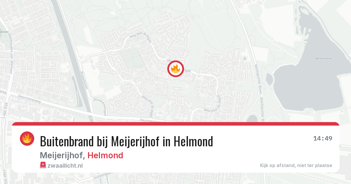 Buitenbrand bij Meijerijhof in Helmond — 10 aug 2026