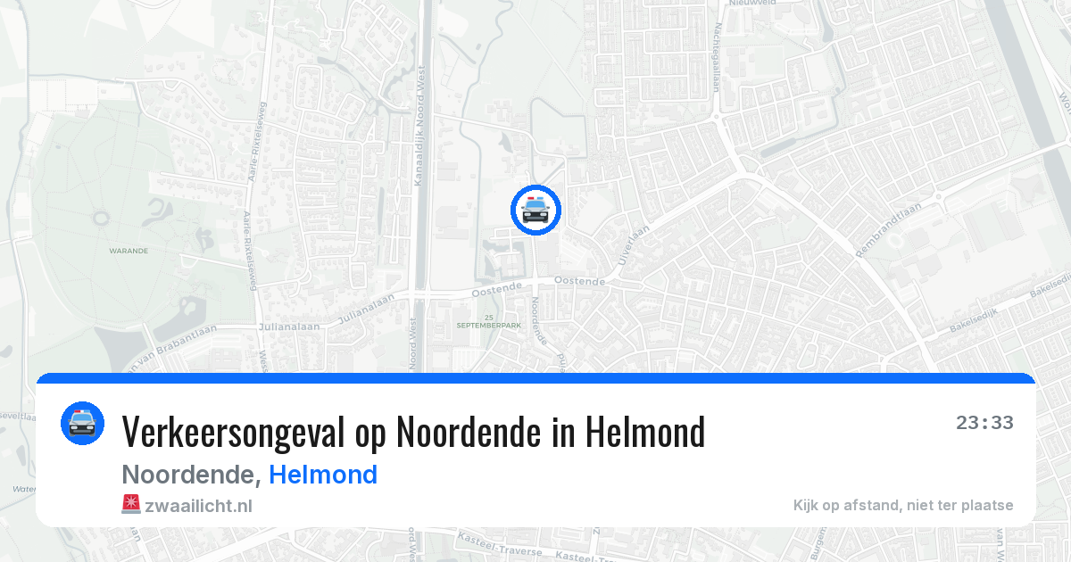 Verkeersongeval op Noordende in Helmond — 19 mei 2026