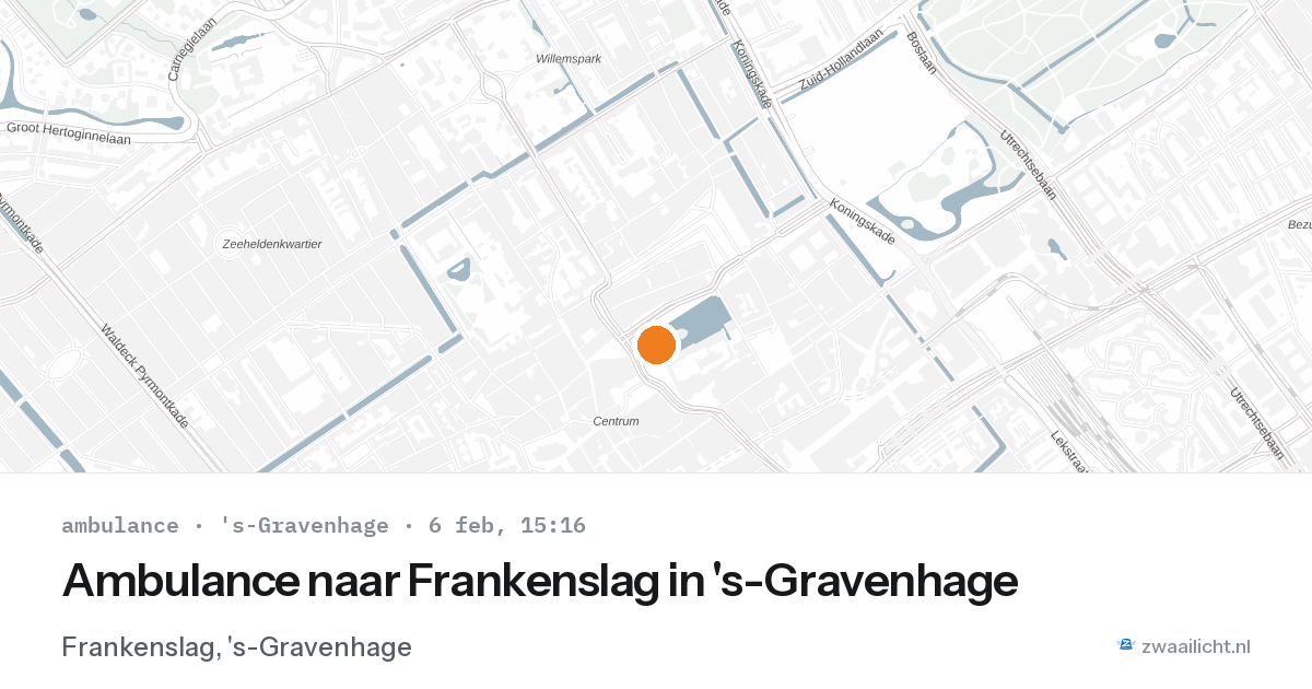 Ambulance naar Frankenslag in 's-Gravenhage — 6 feb 2026