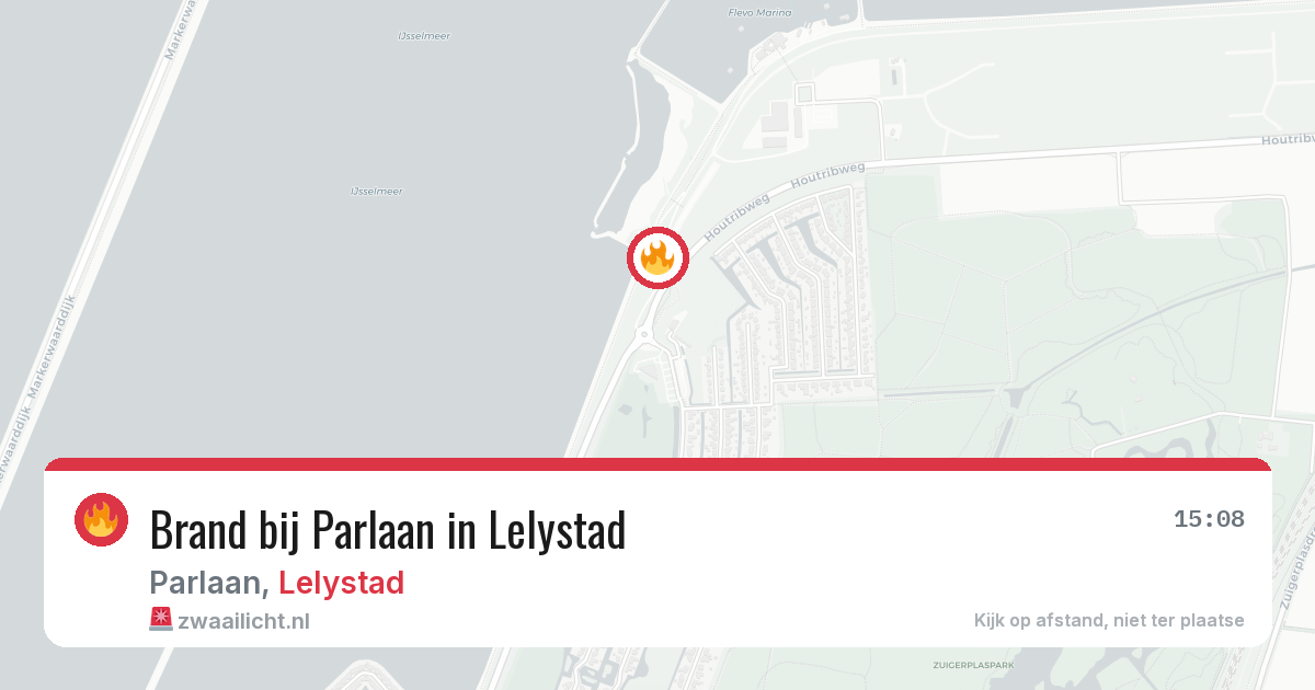 Brand bij Parlaan in Lelystad — 29 apr 2026