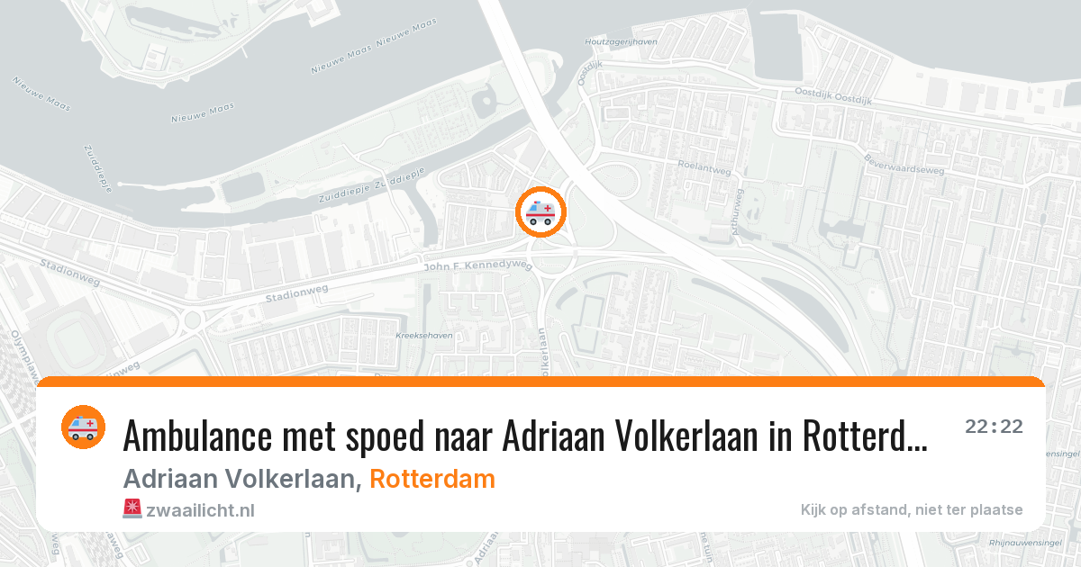 Ambulance met spoed naar Adriaan Volkerlaan in Rotterdam — 1 aug 2026