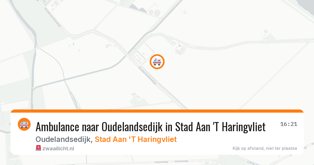 Ambulance naar Oudelandsedijk in Stad Aan 'T Haringvliet — 17 jul 2026