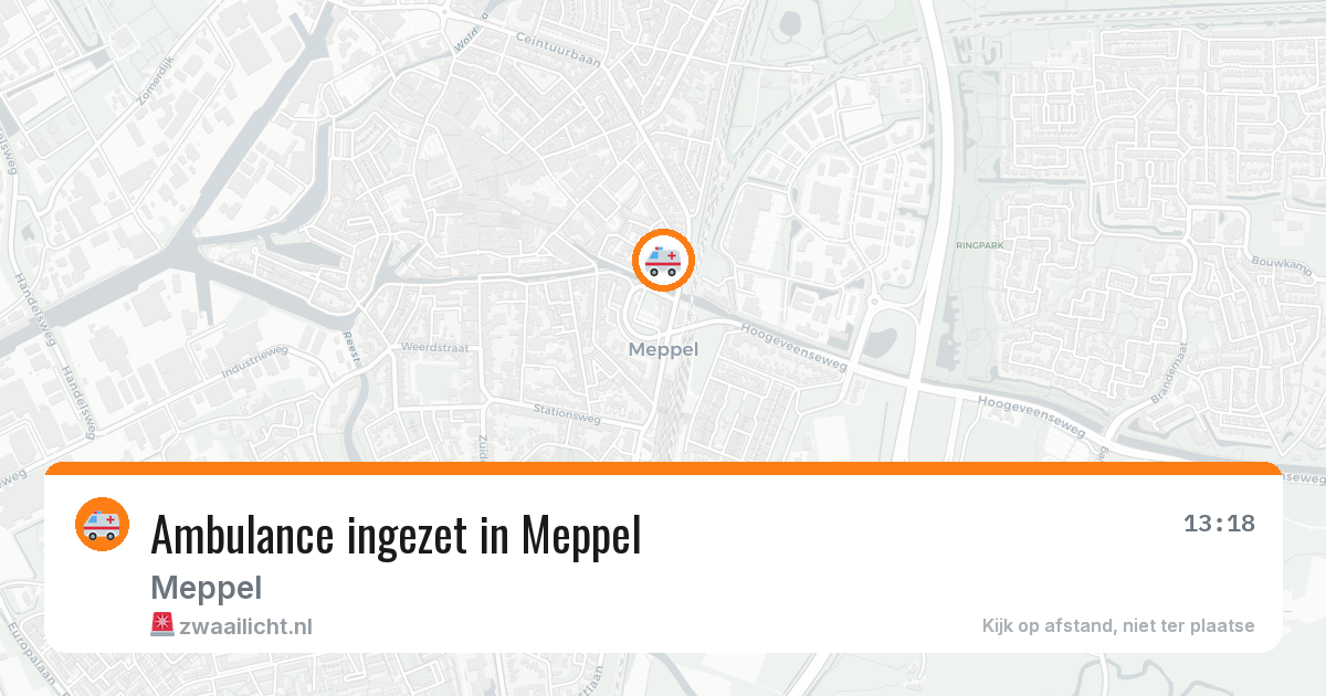 Ambulance ingezet in Meppel — 18 feb 2026