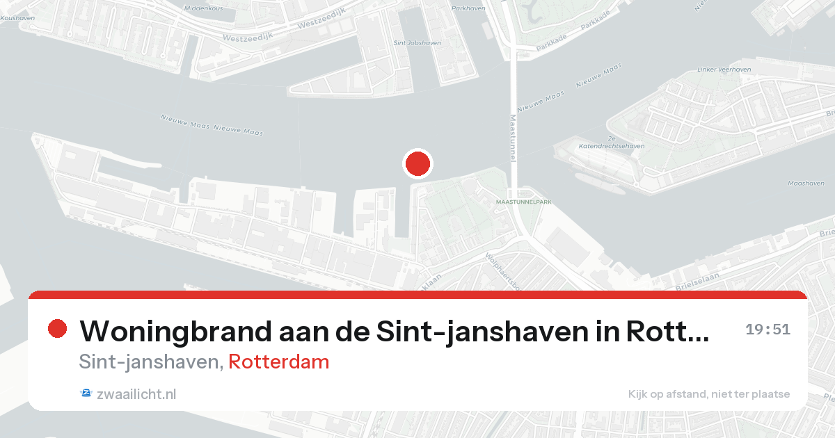 Woningbrand aan de Sint-janshaven in Rotterdam — 18 aug 2026