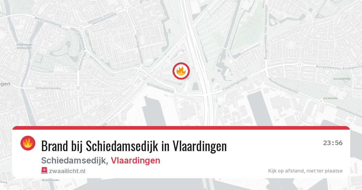 Brand bij Schiedamsedijk in Vlaardingen — 1 jul 2026
