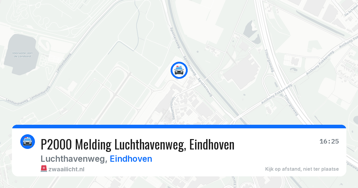 P2000 Melding Luchthavenweg, Eindhoven — 12 mei 2026
