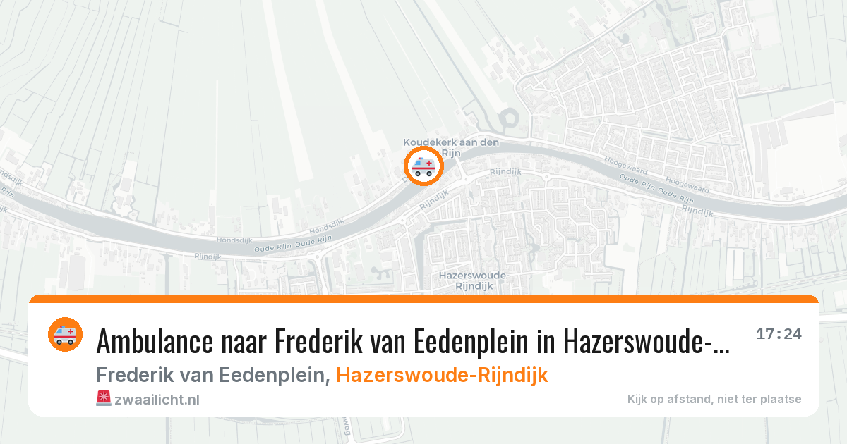 Ambulance naar Frederik van Eedenplein in Hazerswoude-Rijndijk — 29 jan 2026