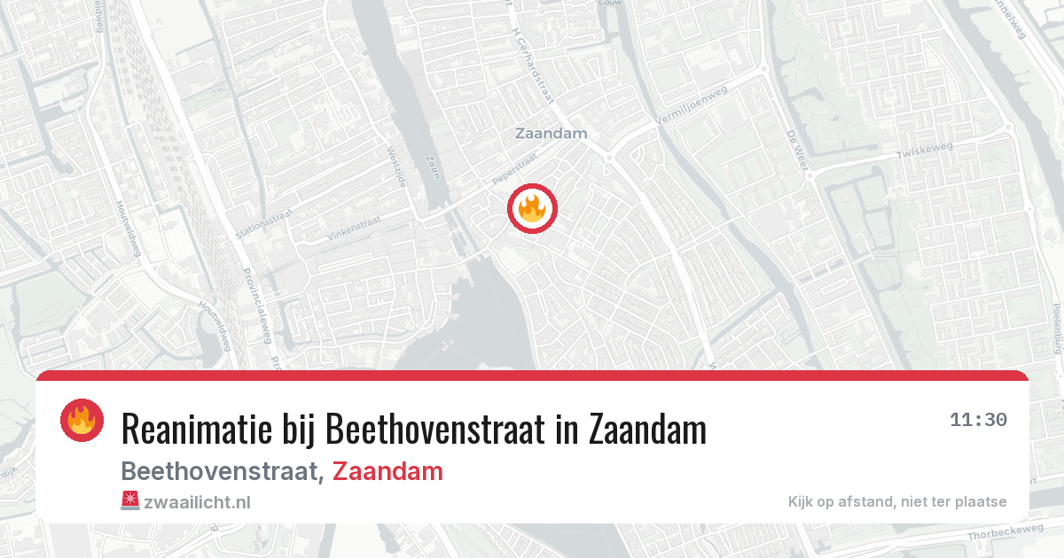 Reanimatie bij Beethovenstraat in Zaandam — 7 jul 2026