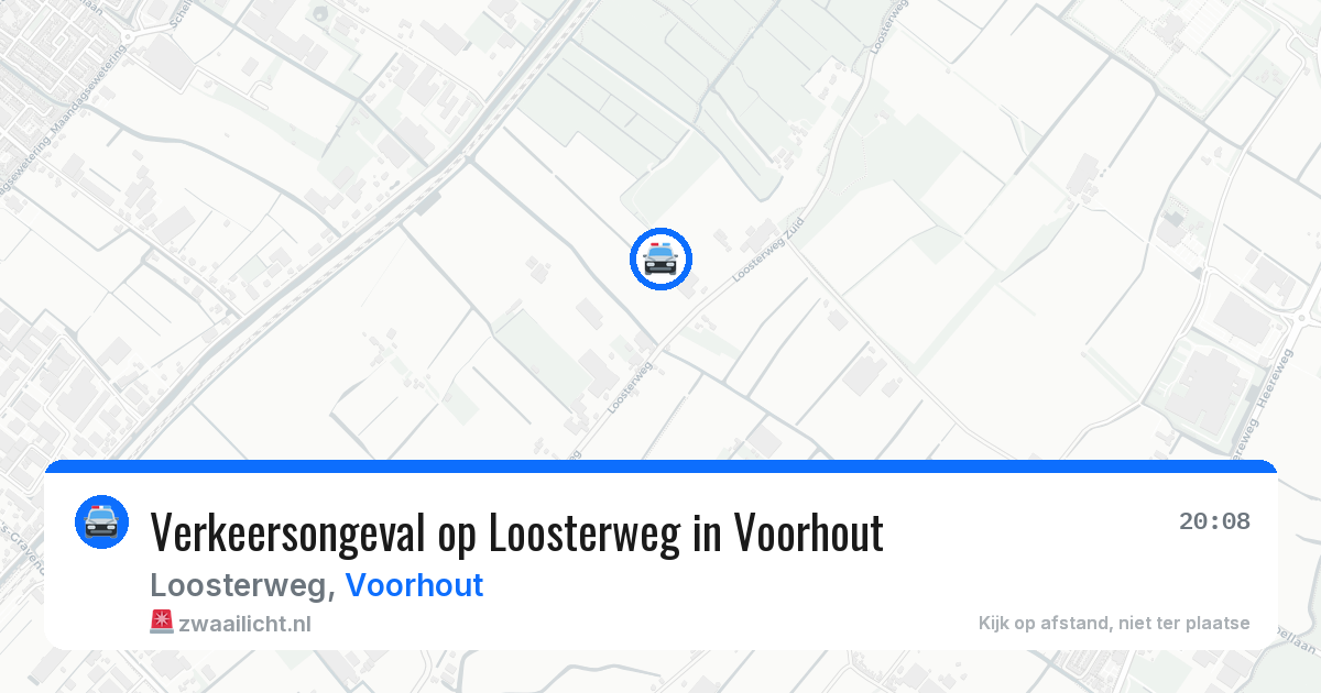 Verkeersongeval op Loosterweg in Voorhout — 30 mei 2026