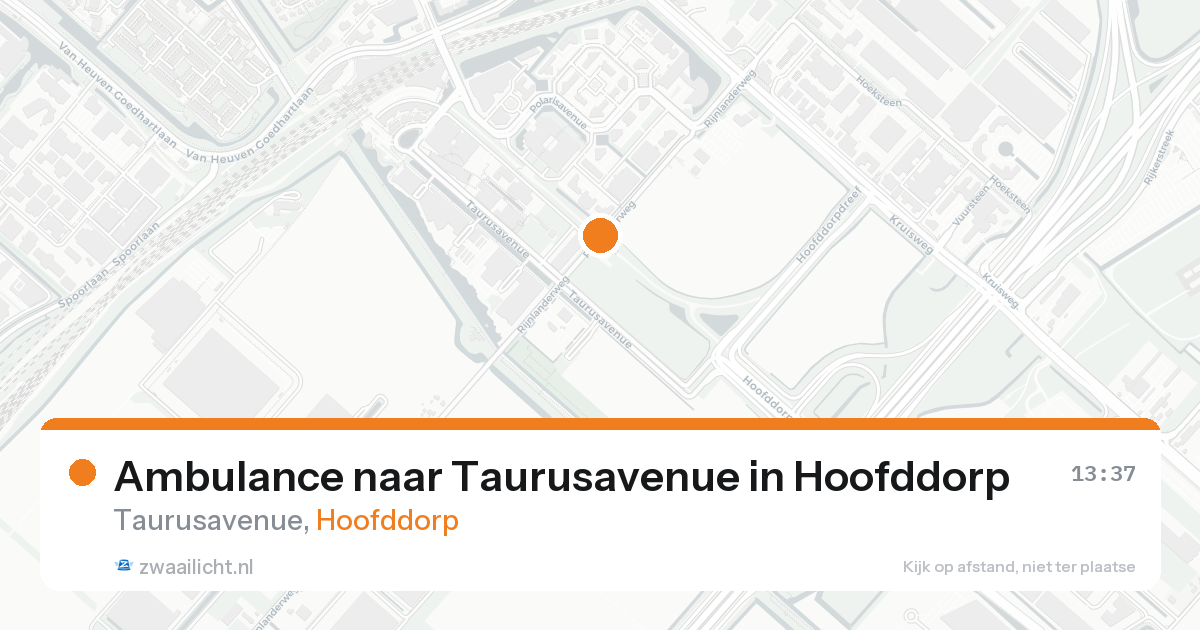 Ambulance naar Taurusavenue in Hoofddorp — 7 feb 2026